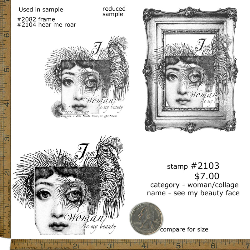 #2103 - See My Beauty Face - Woman/Collage